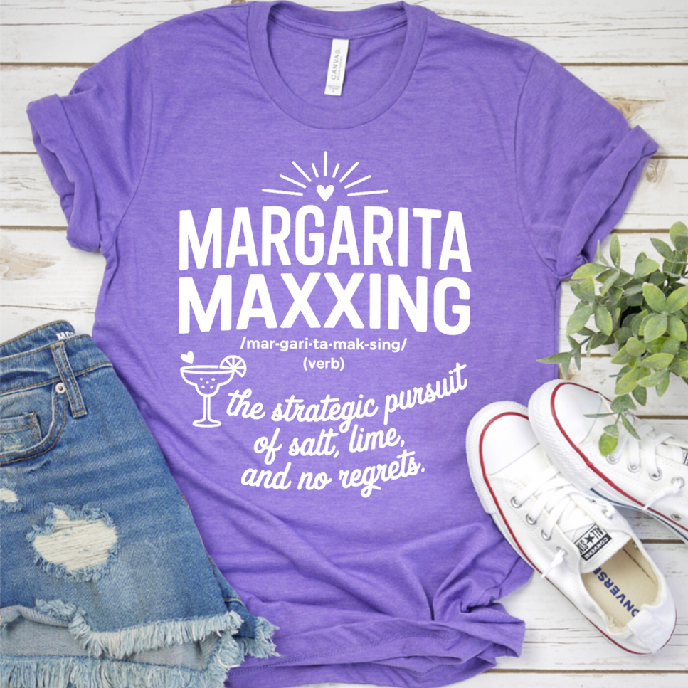 Margarita Maxxing T-Shirt - Heather Purple - Brooke & Belle