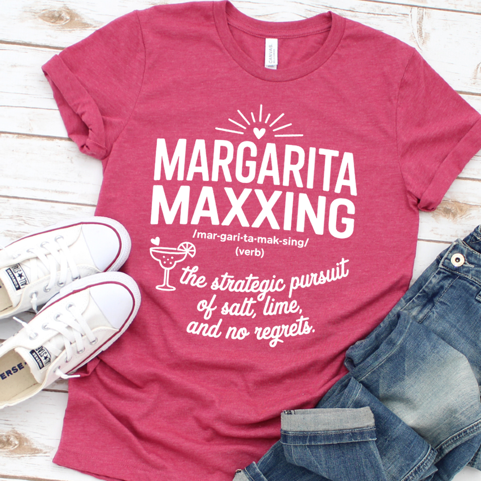 Margarita Maxxing T-Shirt - Heather Raspberry - Brooke & Belle