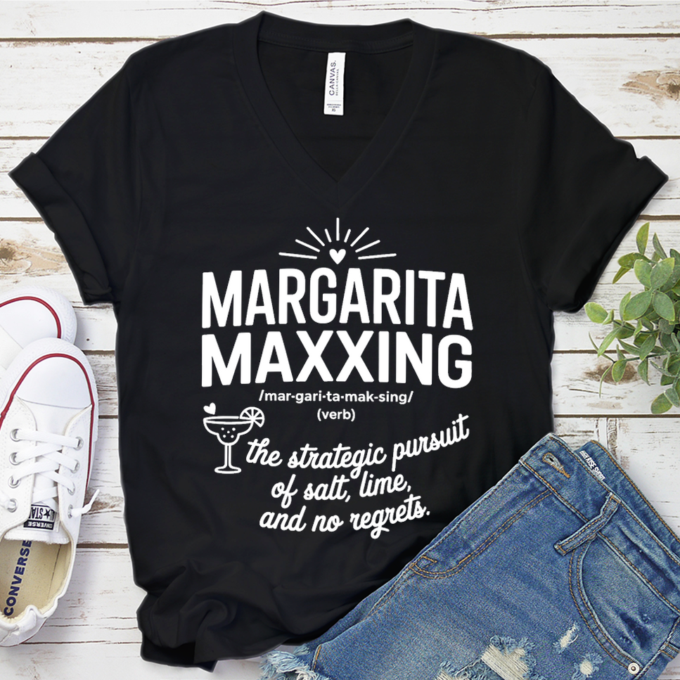 Margarita Maxxing V-Neck - Black - Brooke & Belle