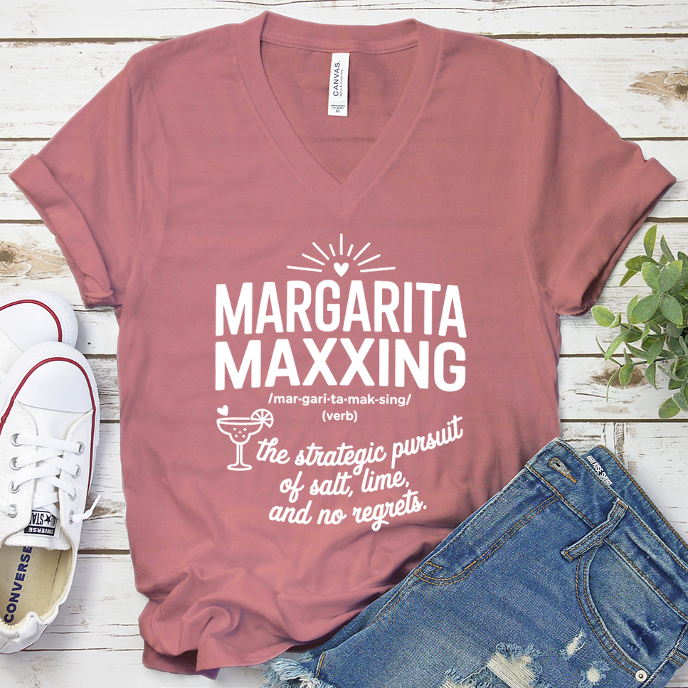 Margarita Maxxing V-Neck - Mauve - Brooke & Belle
