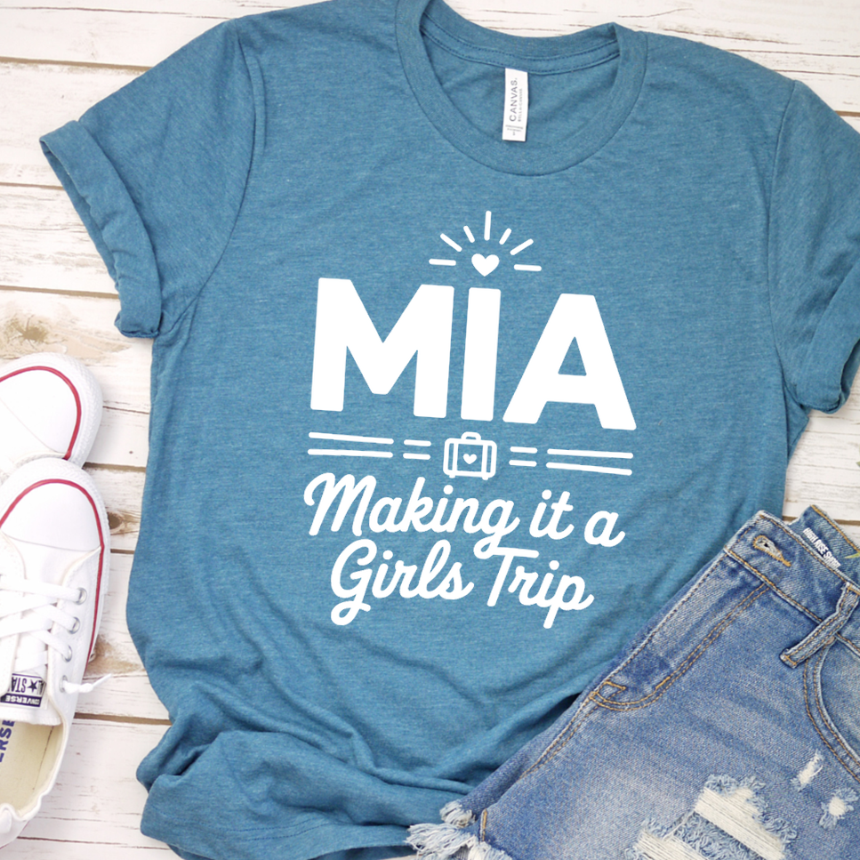 MIA Making It A Girls Trip T-Shirt - Heather Deep Teal - Brooke & Belle