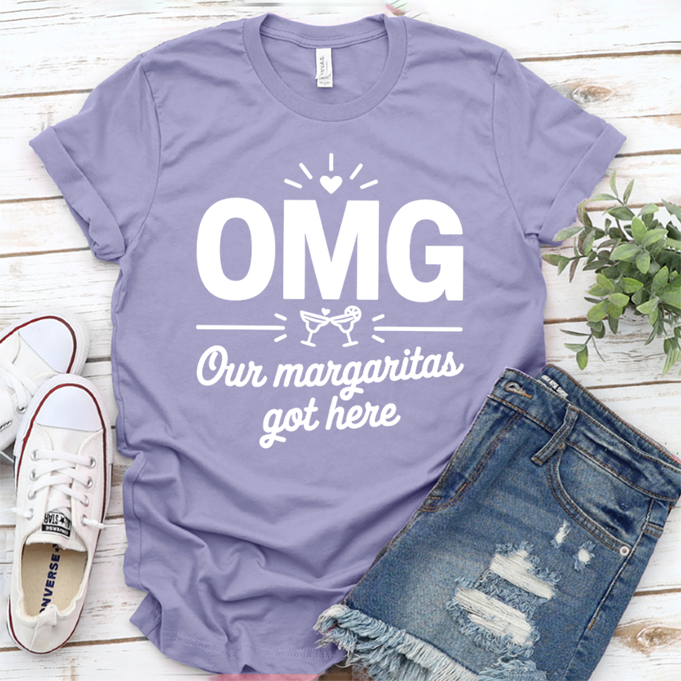 OMG Our Margaritas Got Here T-Shirt - Dark Lavender - Brooke & Belle