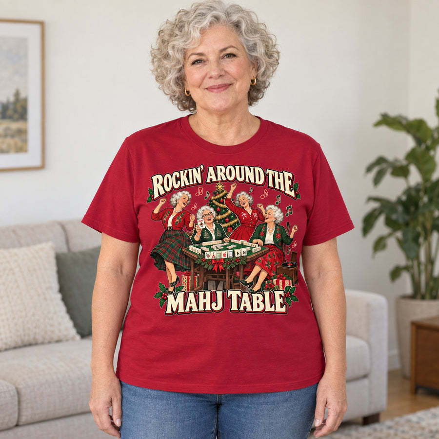 Rockin' Around The Mahj Table Mahjong T-Shirt