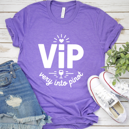 VIP Very Into Prosecco T-Shirt - Heather Purple - Brooke & Belle