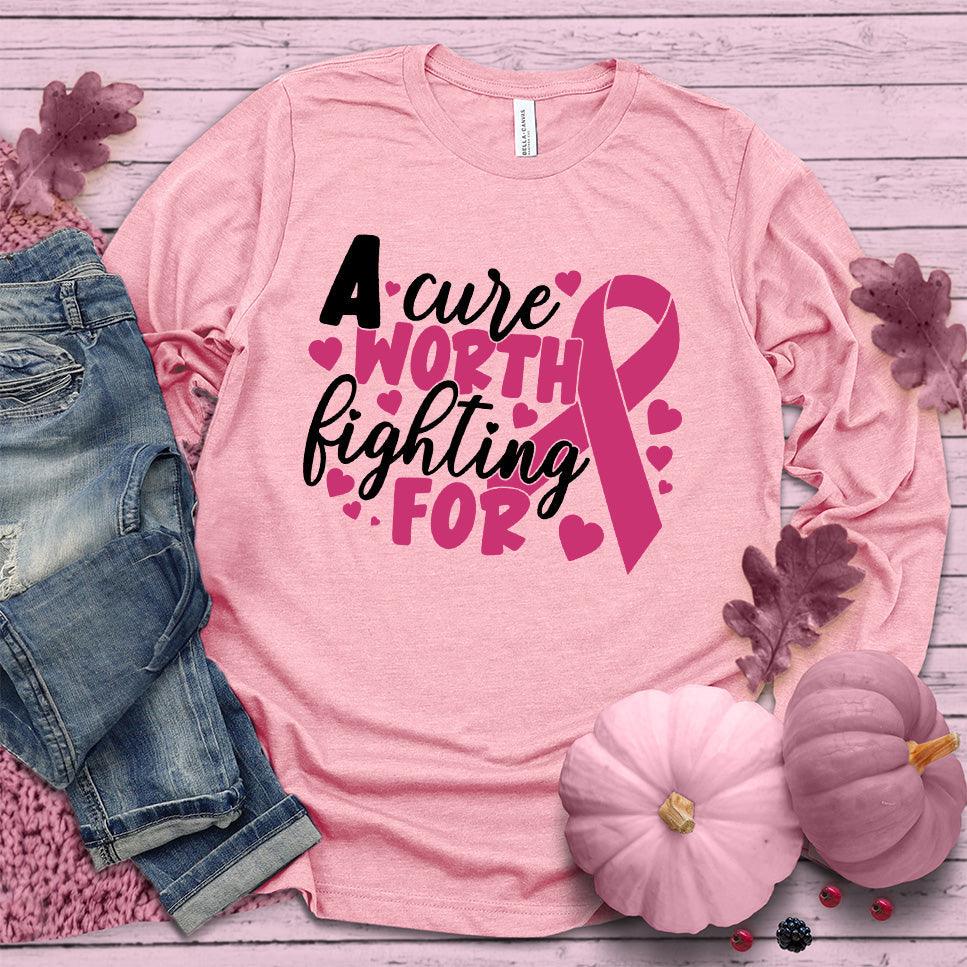 A Cure Worth Fighting For Colored Edition Long Sleeves - Brooke & Belle