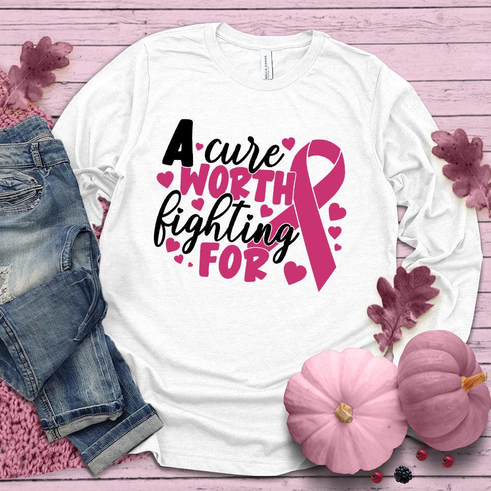 A Cure Worth Fighting For Colored Edition Long Sleeves - Brooke & Belle