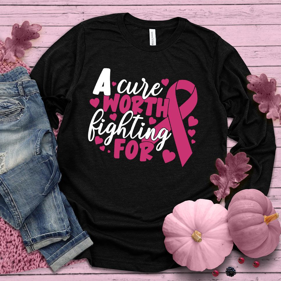 A Cure Worth Fighting For Colored Edition Long Sleeves - Brooke & Belle