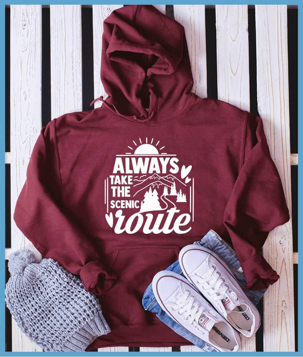 Always Take The Scenic Route Hoodie - Brooke & Belle