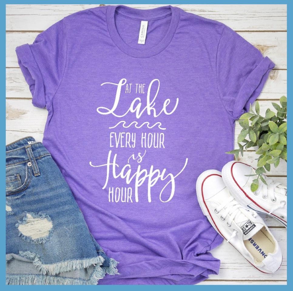 At The Lake Every Hour Is Happy Hour T-Shirt - Brooke & Belle