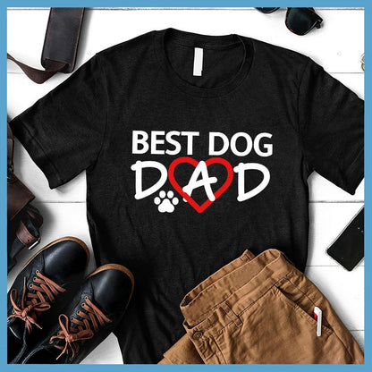 Best Dog Dad Colored Print T-Shirt - Brooke & Belle
