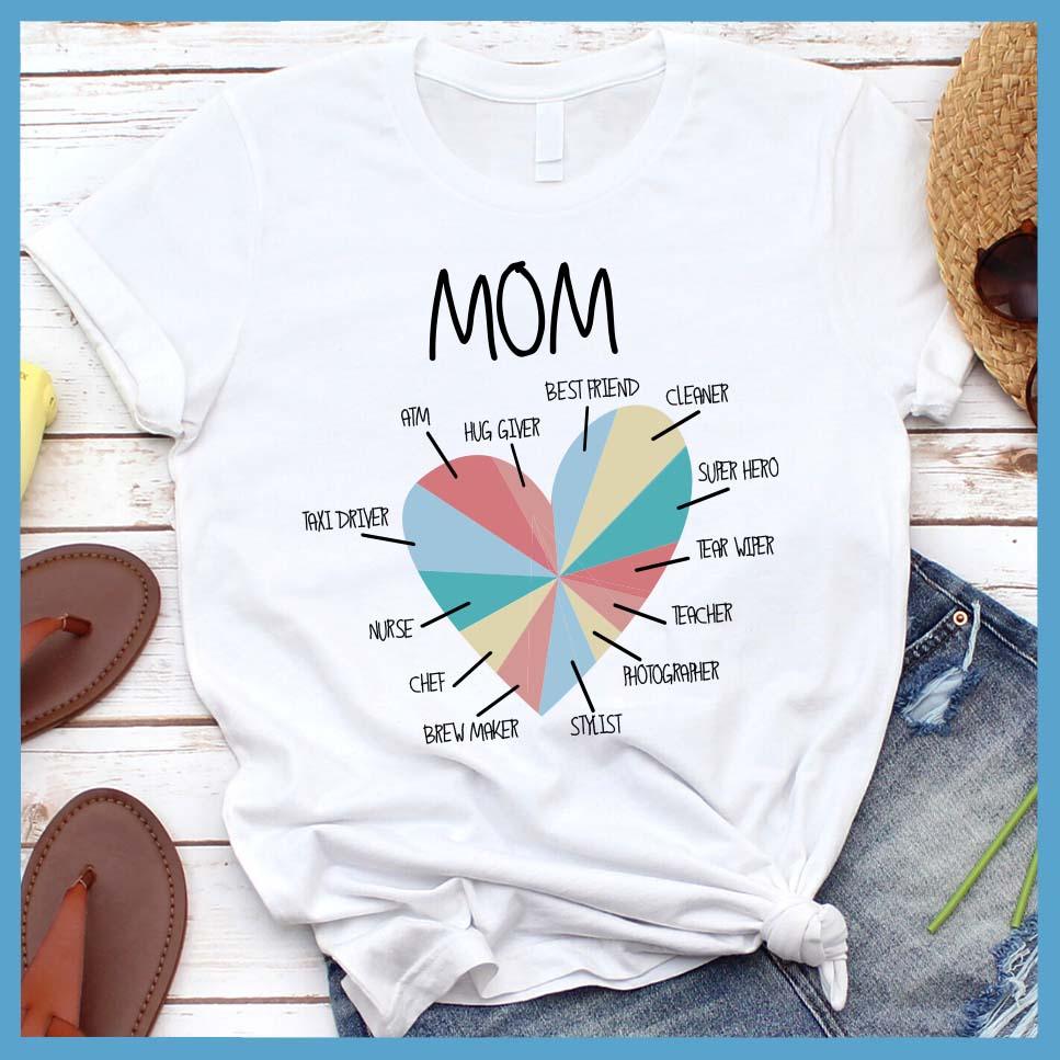 Best Mom Heart Colored Print T-Shirt - Brooke & Belle