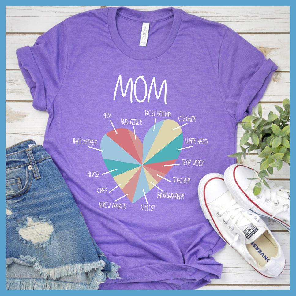 Best Mom Heart Colored Print T-Shirt - Brooke & Belle