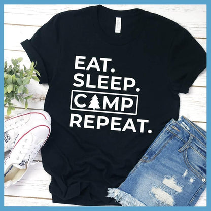 Eat Sleep Camp Repeat T-Shirt - Brooke & Belle