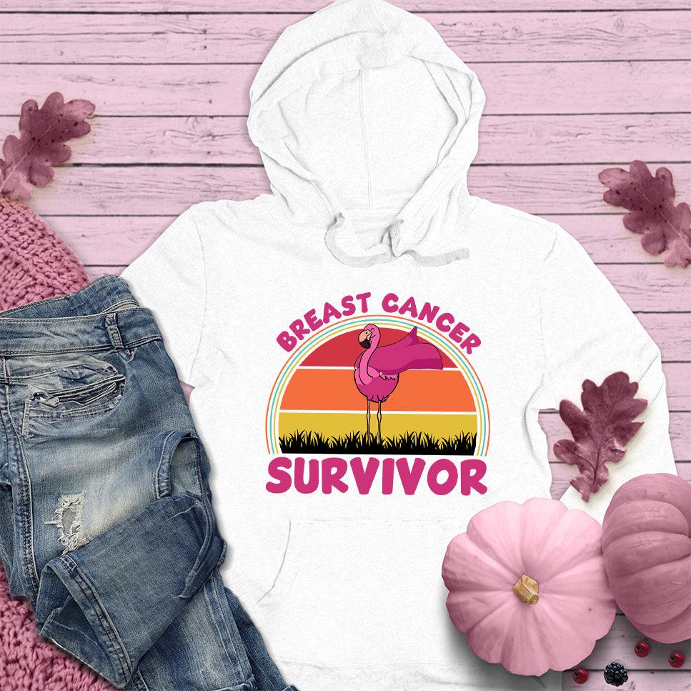Breast Cancer Survivor Flamingo Colored Edition Hoodie - Brooke & Belle