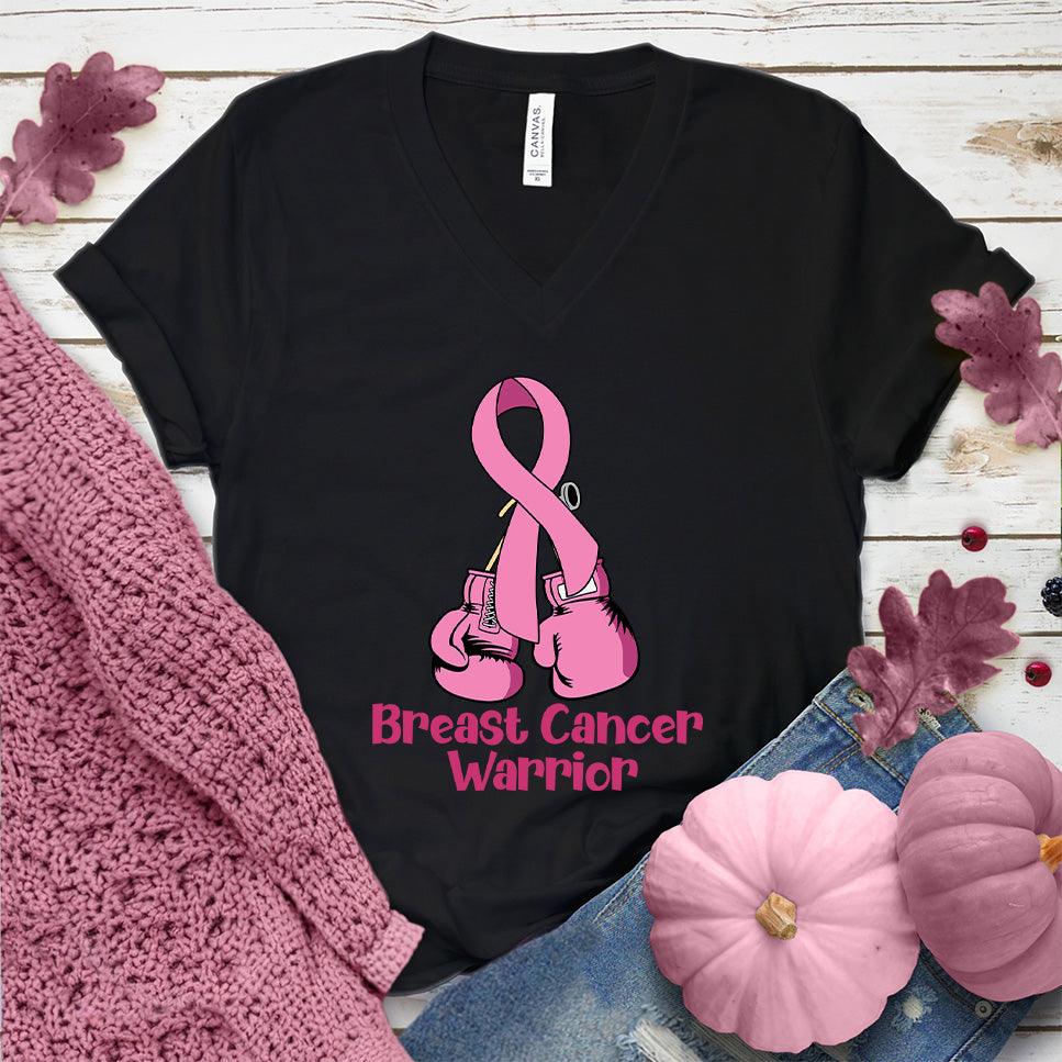 Breast Cancer Warrior Colored Edition V-Neck - Brooke & Belle