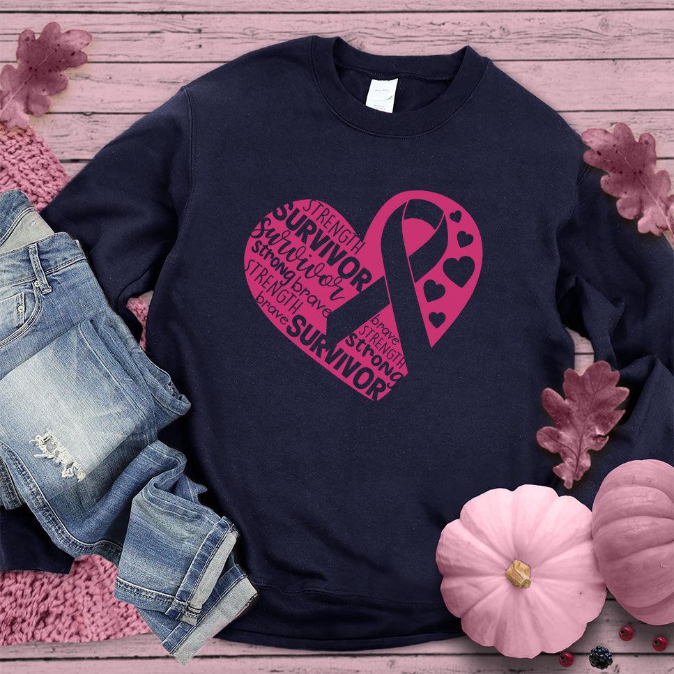 Survivor Heart Colored Edition Sweatshirt - Brooke & Belle