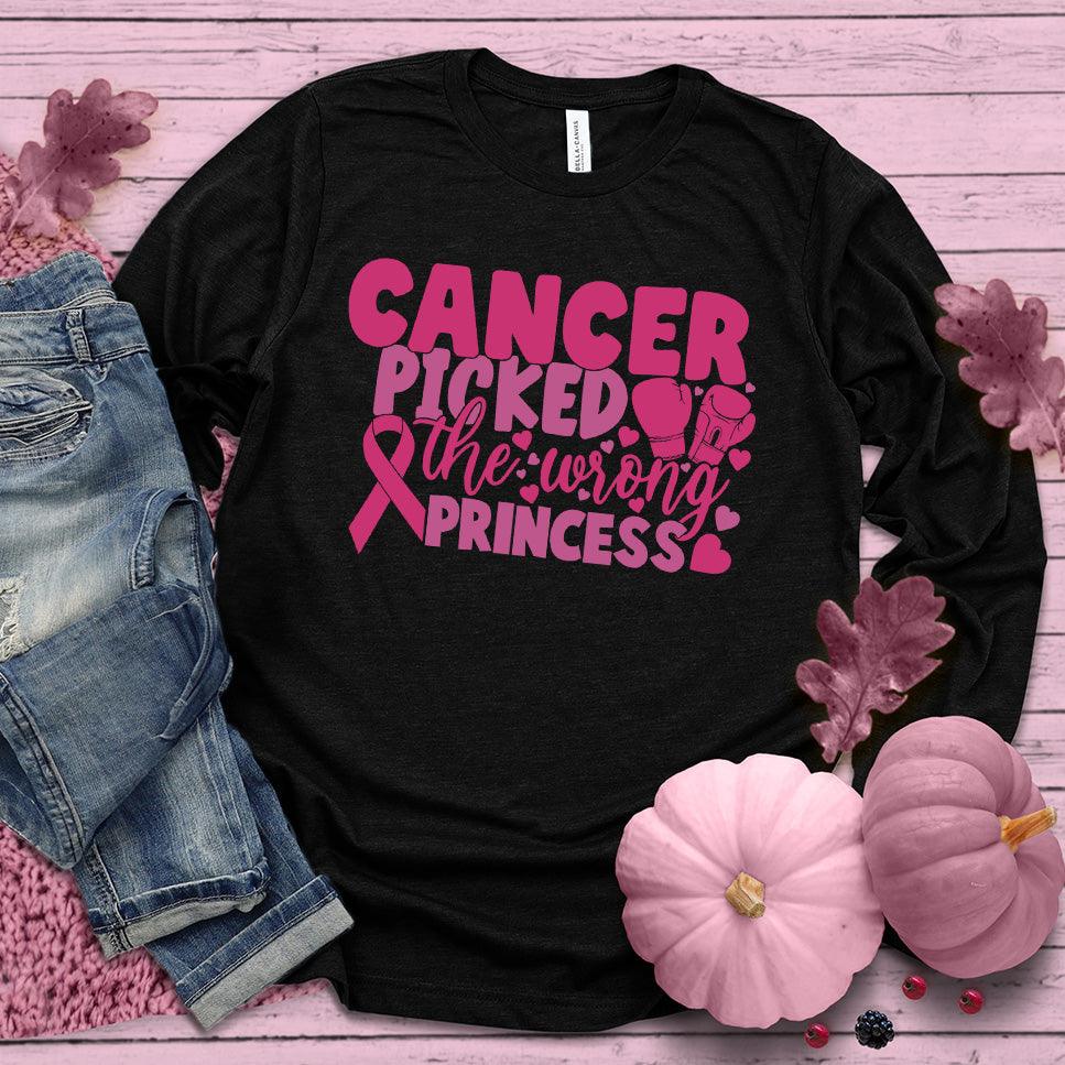 Cancer Picked The Wrong Princess Colored Edition Long Sleeves - Brooke & Belle