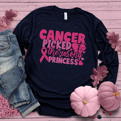 Cancer Picked The Wrong Princess Colored Edition Long Sleeves - Brooke & Belle