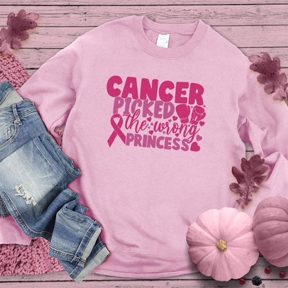 Cancer Picked The Wrong Princess Colored Edition Sweatshirt - Brooke & Belle