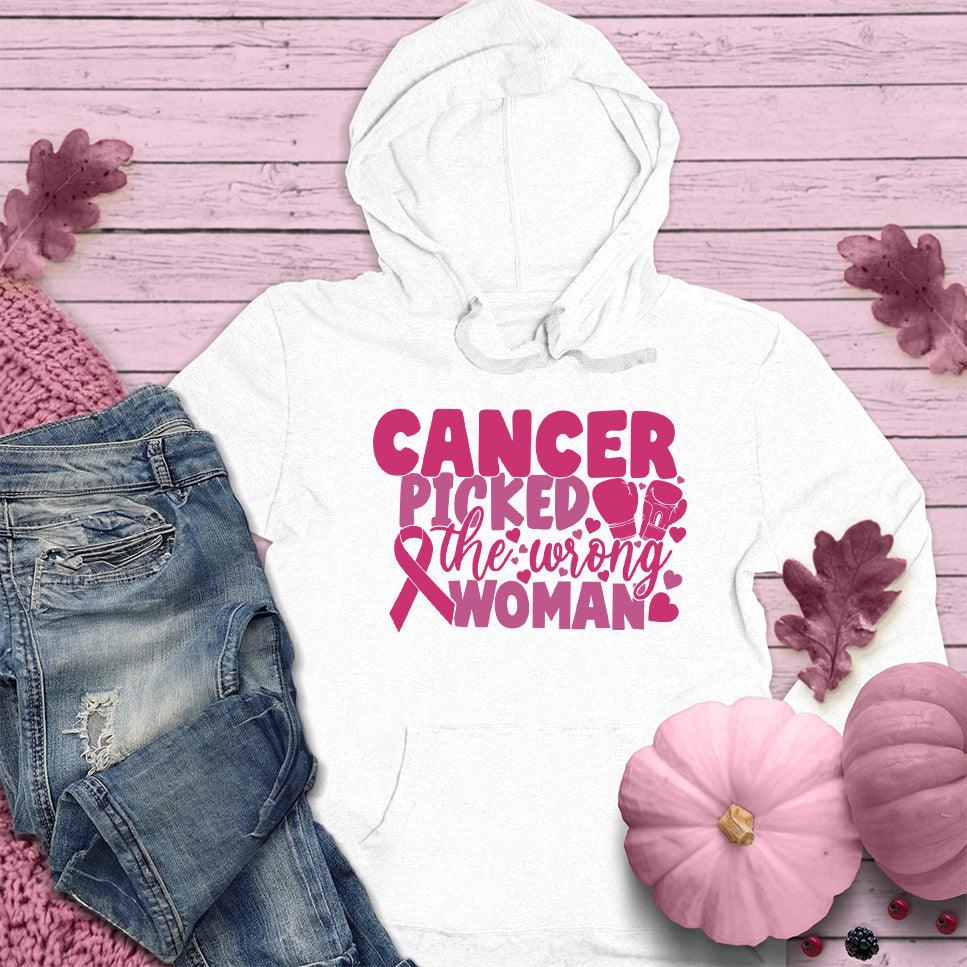 Cancer Picked The Wrong Woman Colored Edition Hoodie - Brooke & Belle