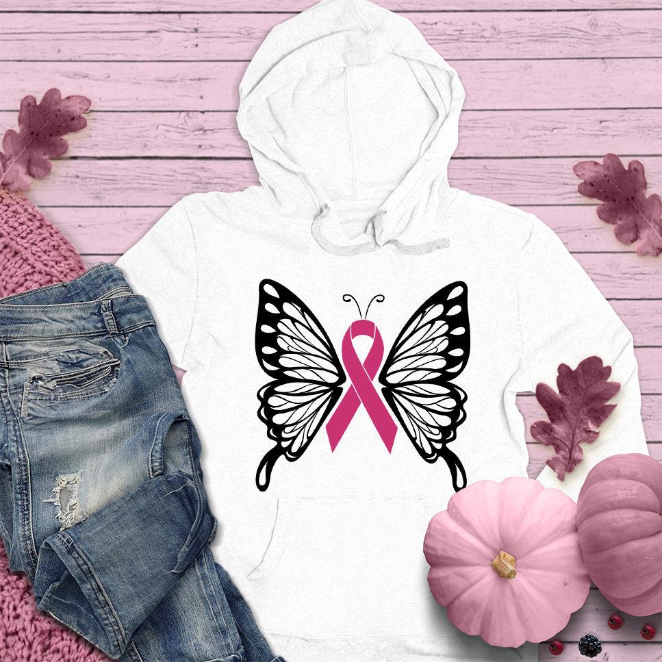 Cancer Ribbon Butterfly Colored Edition Hoodie - Brooke & Belle
