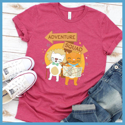 Adventure Squad Cat Version Colored Print T-Shirt