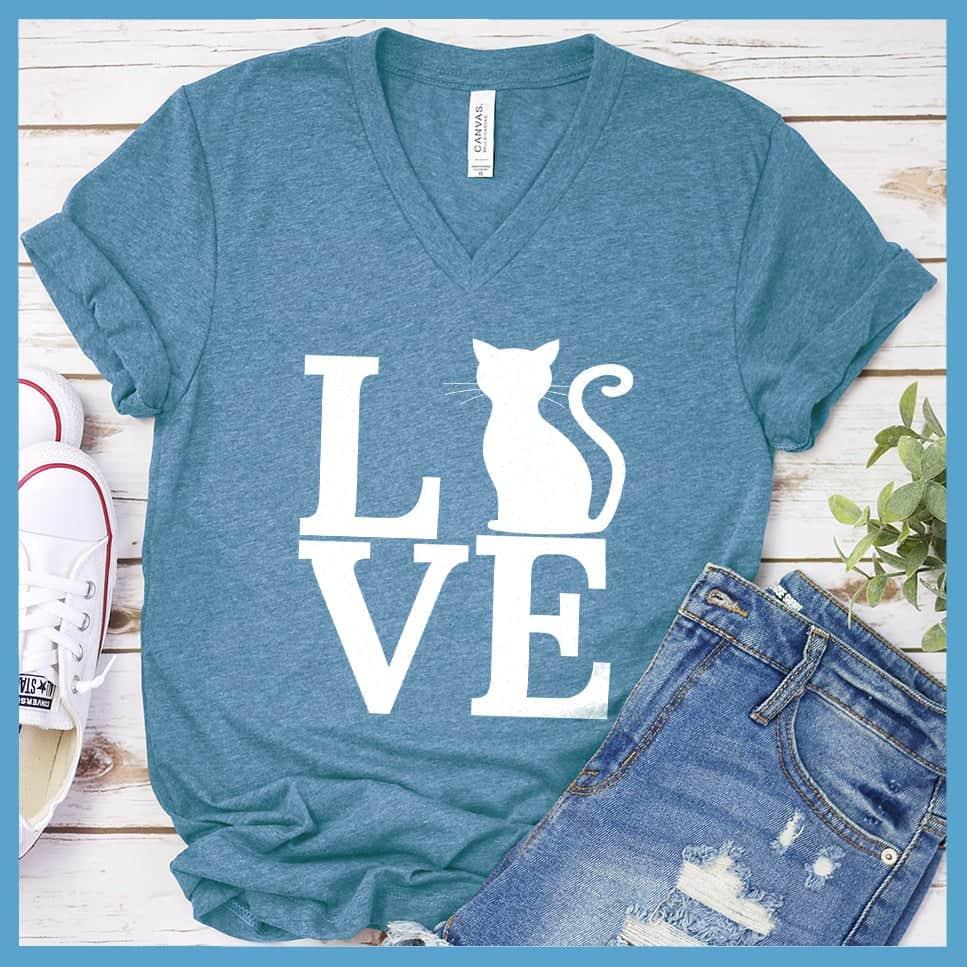 Cat Love Version 2 V-neck - Brooke & Belle