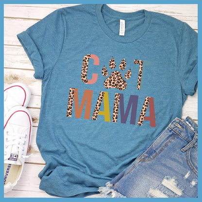 Cat Mama Colored Print T-Shirt - Brooke & Belle