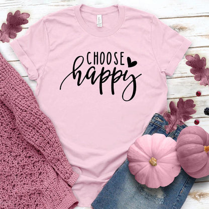 Choose Happy T-Shirt Pink Edition - Brooke & Belle