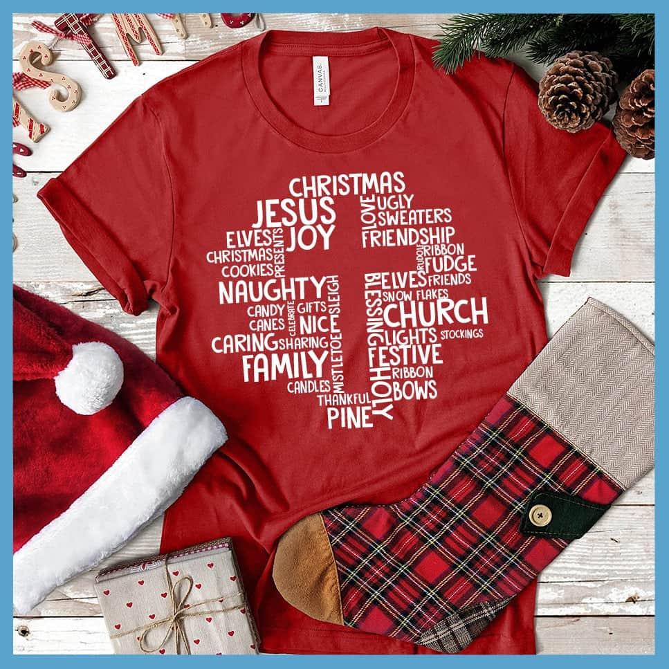 Christmas Cross Collage T-Shirt - Brooke & Belle