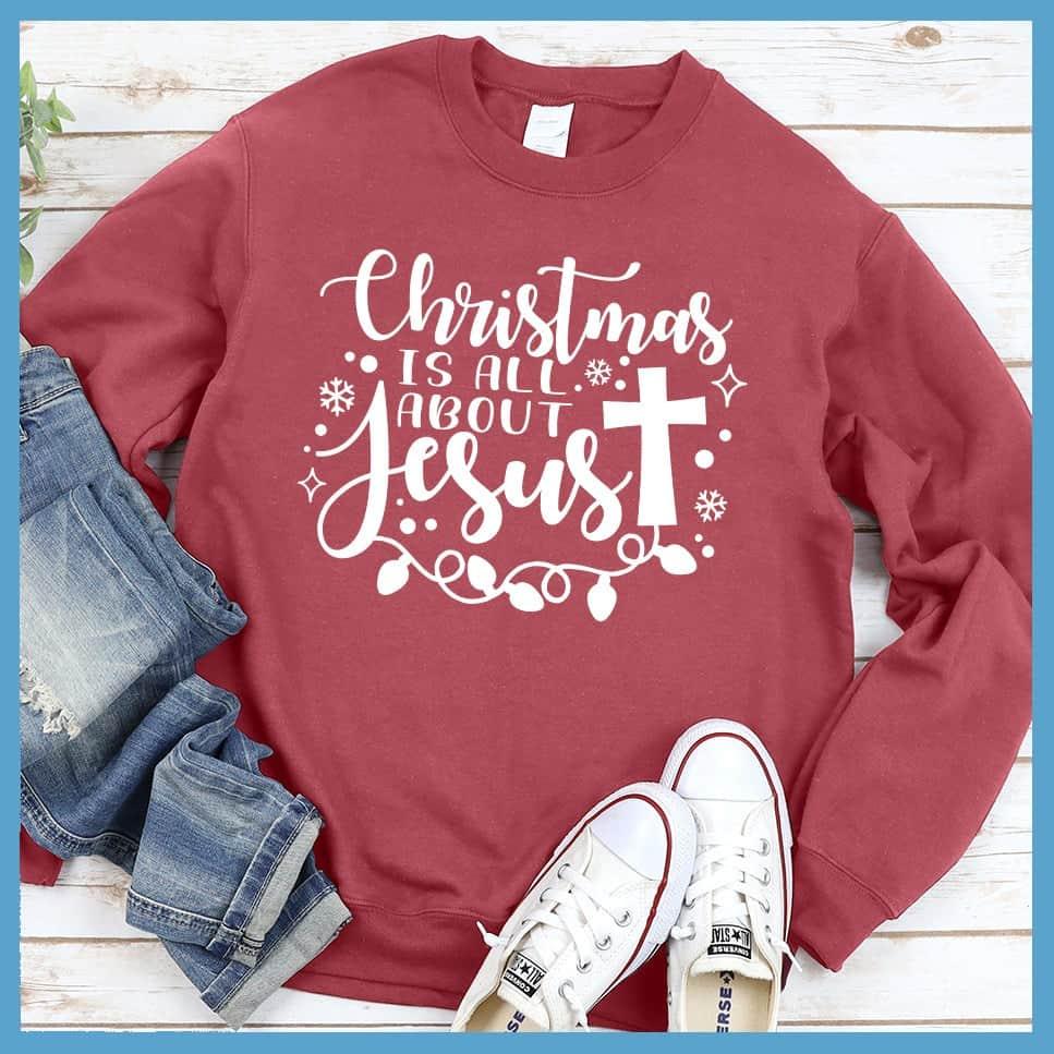 Christmas Is All About Jesus Sweatshirt - Brooke & Belle