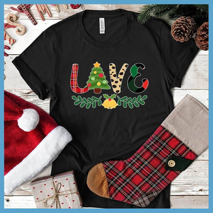 Christmas Love Colored Print T-Shirt