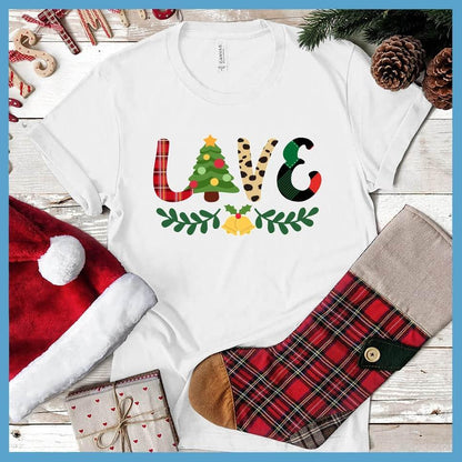 Christmas Love Colored Print T-Shirt