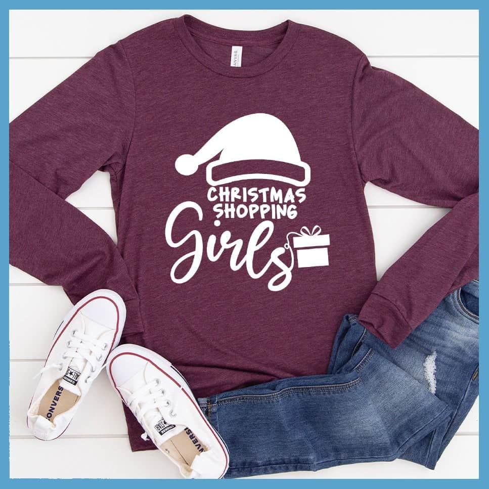 Christmas Shopping Girls Long Sleeves