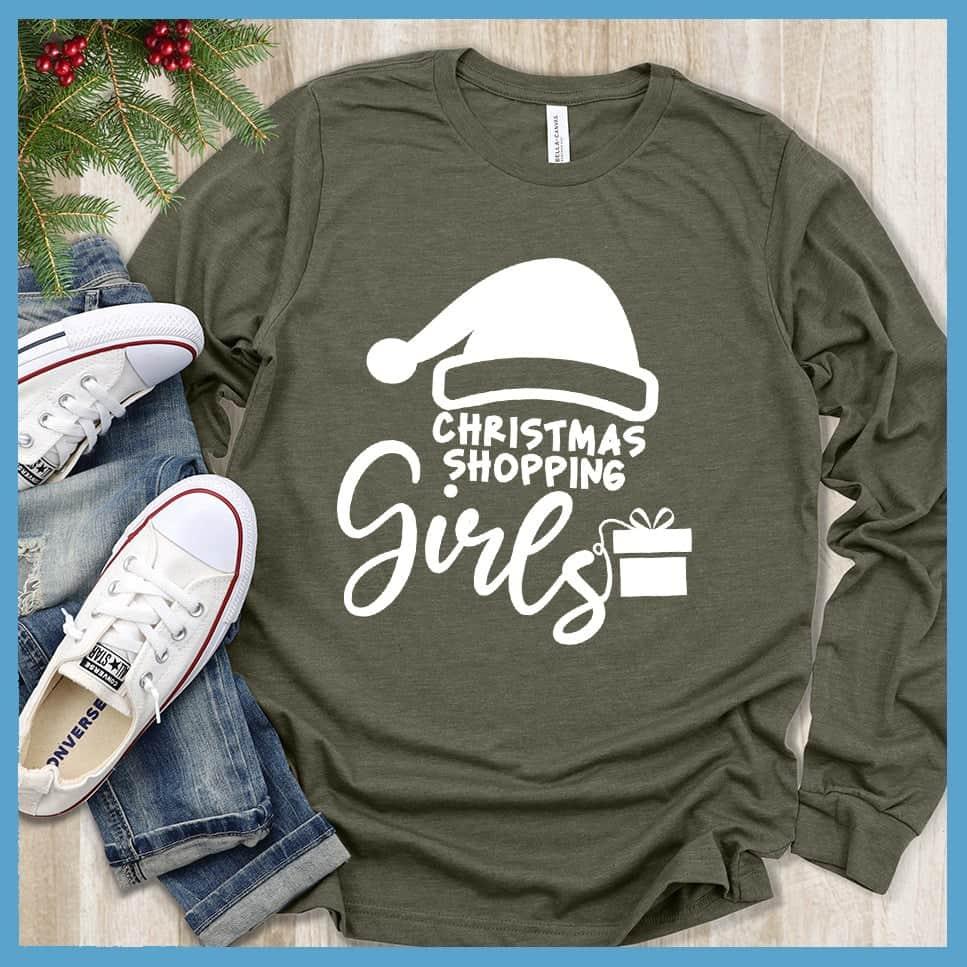 Christmas Shopping Girls Long Sleeves