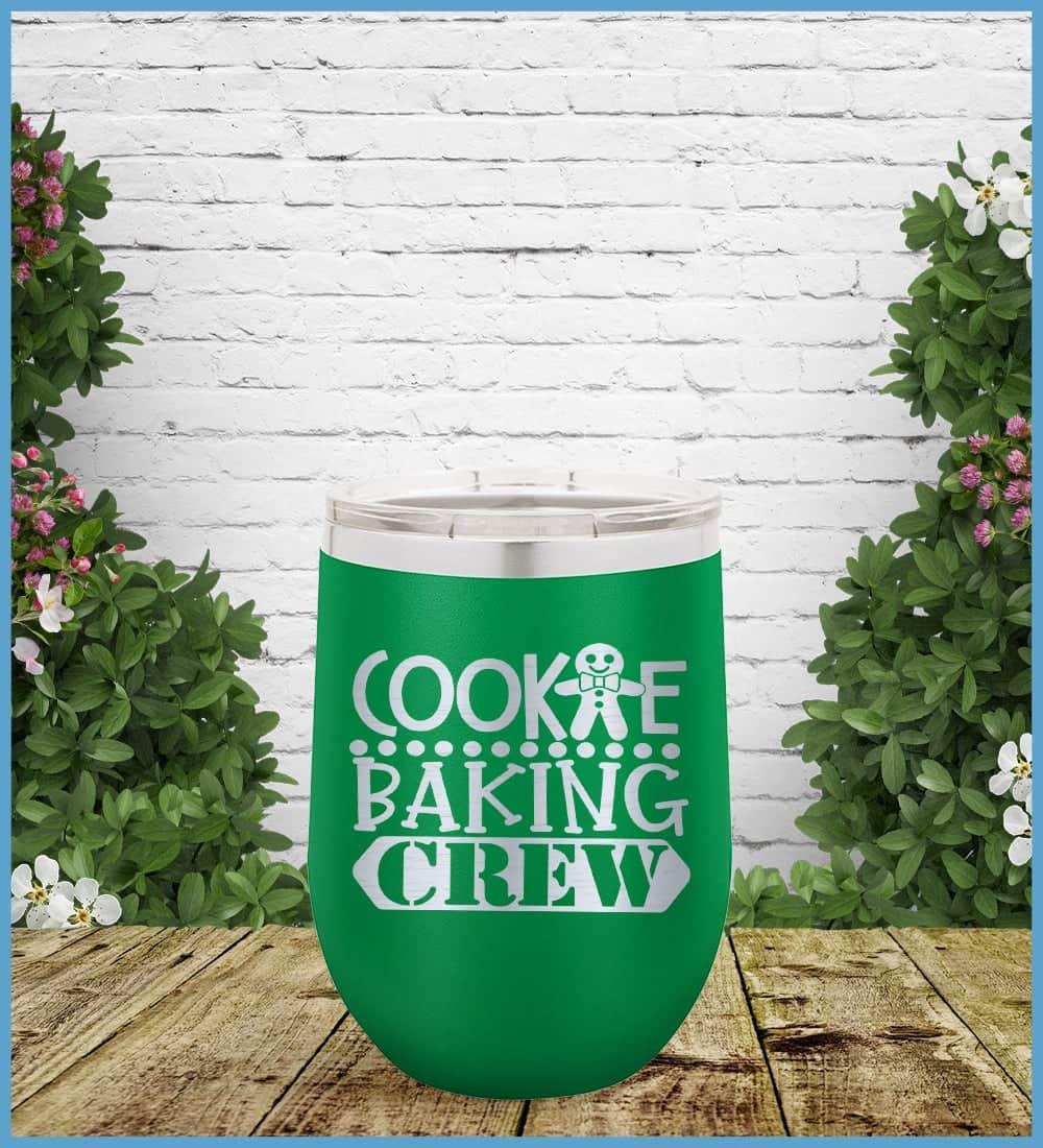 Cookie Baking Crew Tumbler Green - Illustrated Cookie Baking Crew tumbler with playful cookie character design