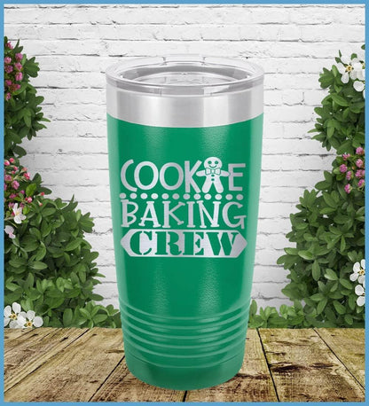 Cookie Baking Crew Tumbler Green - Illustrated Cookie Baking Crew tumbler with playful cookie character design