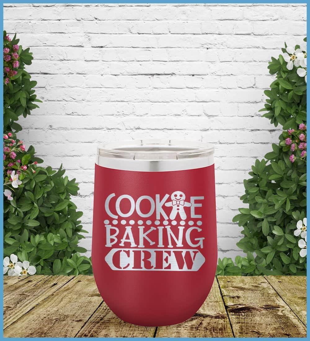 Cookie Baking Crew Tumbler Maroon - Illustrated Cookie Baking Crew tumbler with playful cookie character design