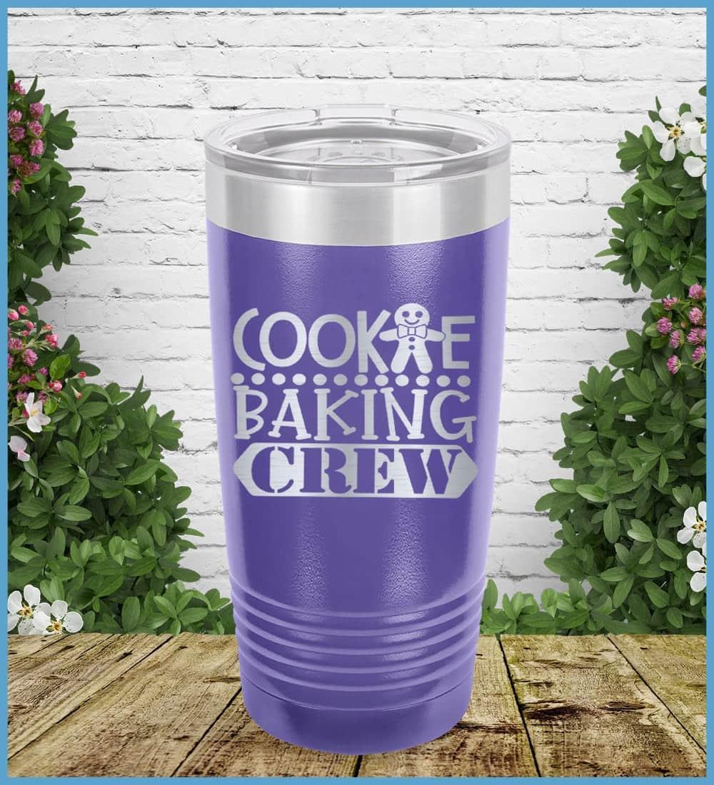 Cookie Baking Crew Tumbler Purple - Illustrated Cookie Baking Crew tumbler with playful cookie character design