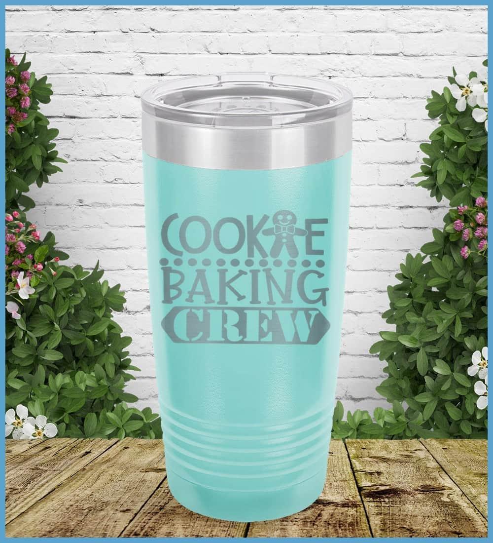 Cookie Baking Crew Tumbler Teal - Illustrated Cookie Baking Crew tumbler with playful cookie character design