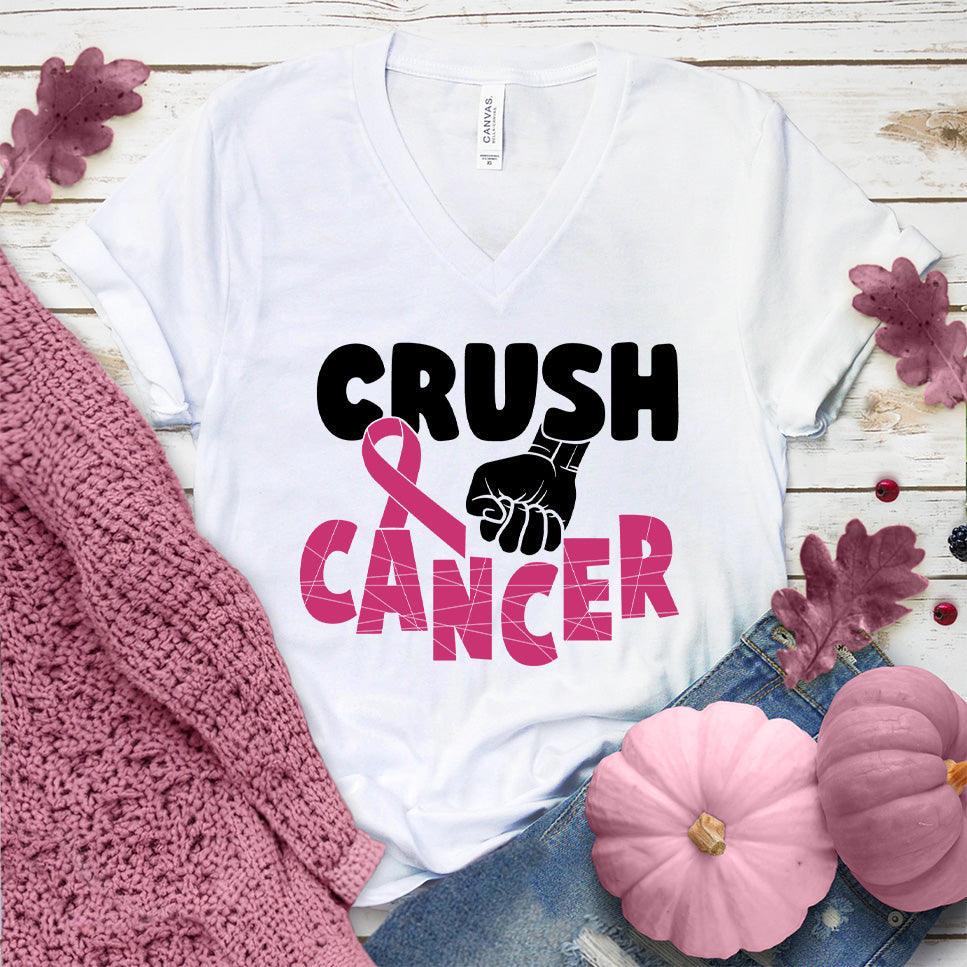 Crush Cancer Colored Edition V-Neck - Brooke & Belle