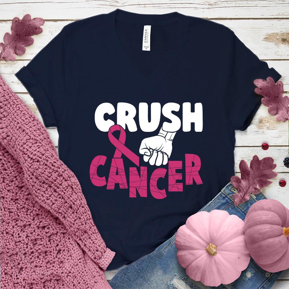 Crush Cancer Colored Edition V-Neck - Brooke & Belle