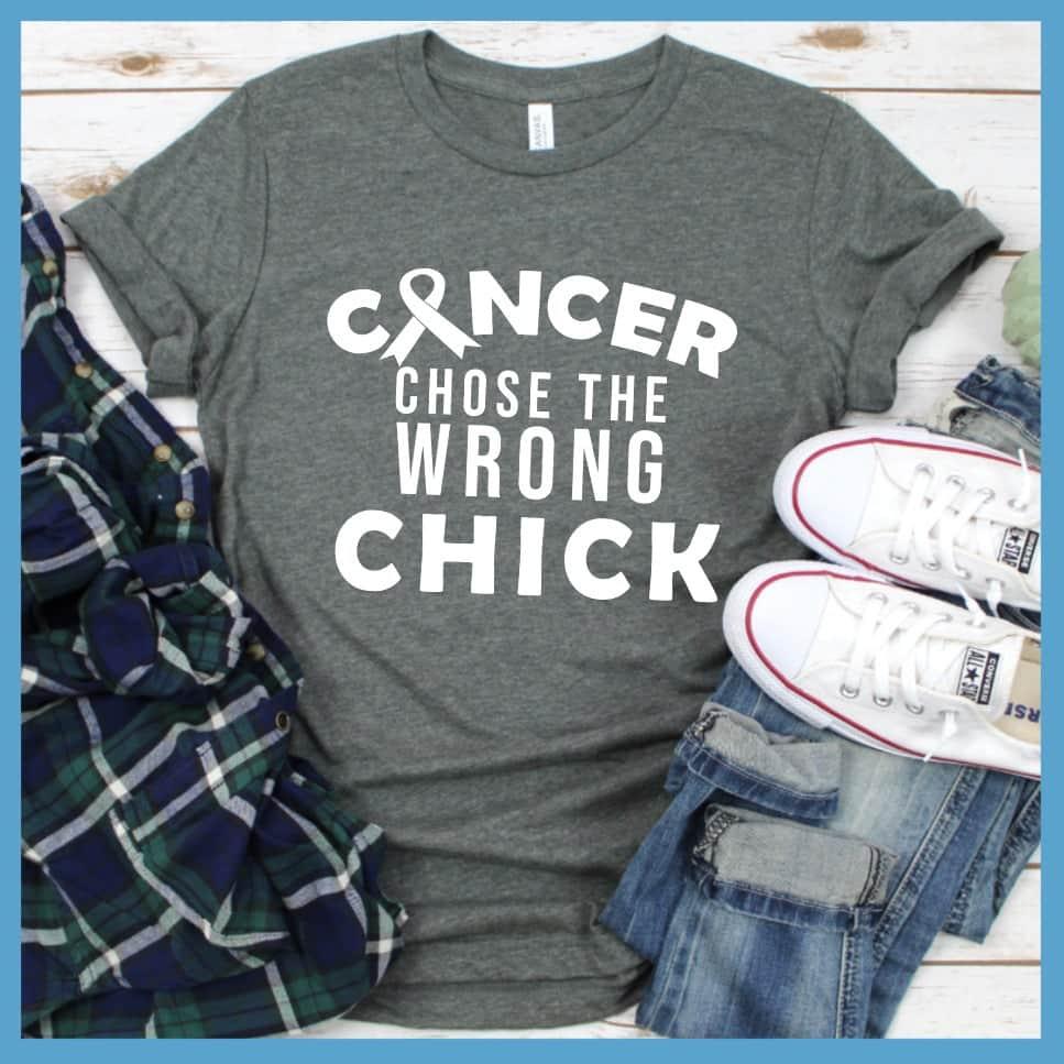 Cancer Chose The Wrong Chick T-Shirt - Brooke & Belle