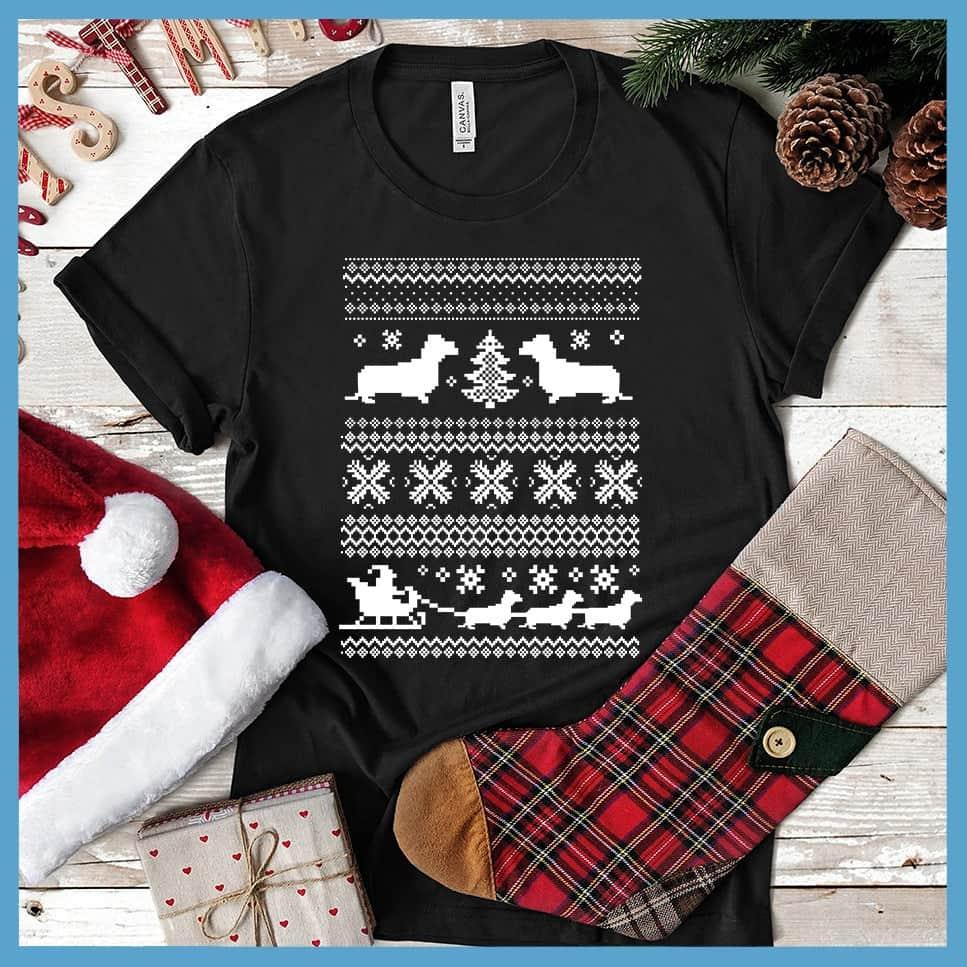 Dachshunds Christmas Pattern Classic T-Shirt