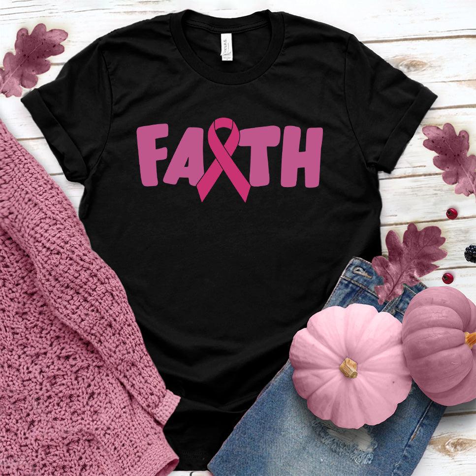 FAITH Pink Ribbon Colored Edition T-Shirt - Brooke & Belle