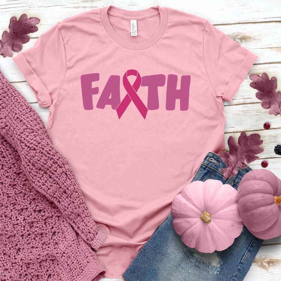 FAITH Pink Ribbon Colored Edition T-Shirt - Brooke & Belle