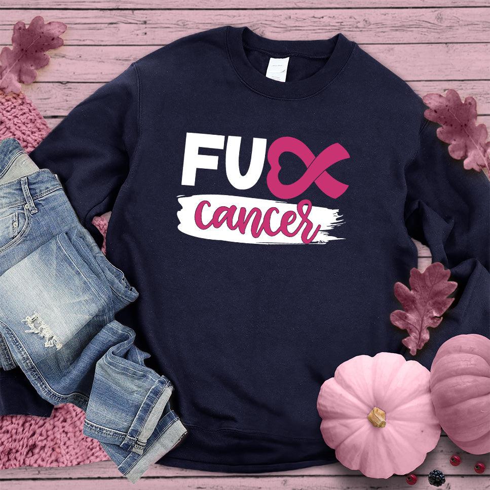 FU Cancer Ribbon Colored Edition Sweatshirt - Brooke & Belle