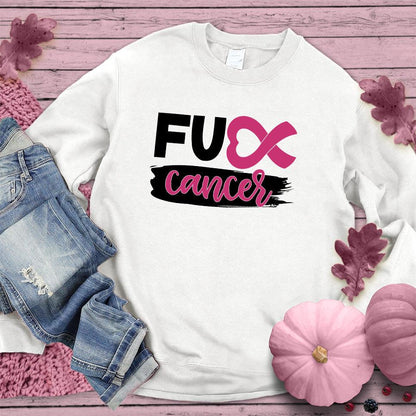 FU Cancer Ribbon Colored Edition Sweatshirt - Brooke & Belle