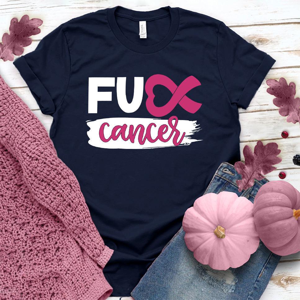FU Cancer Ribbon Colored Edition T-Shirt - Brooke & Belle
