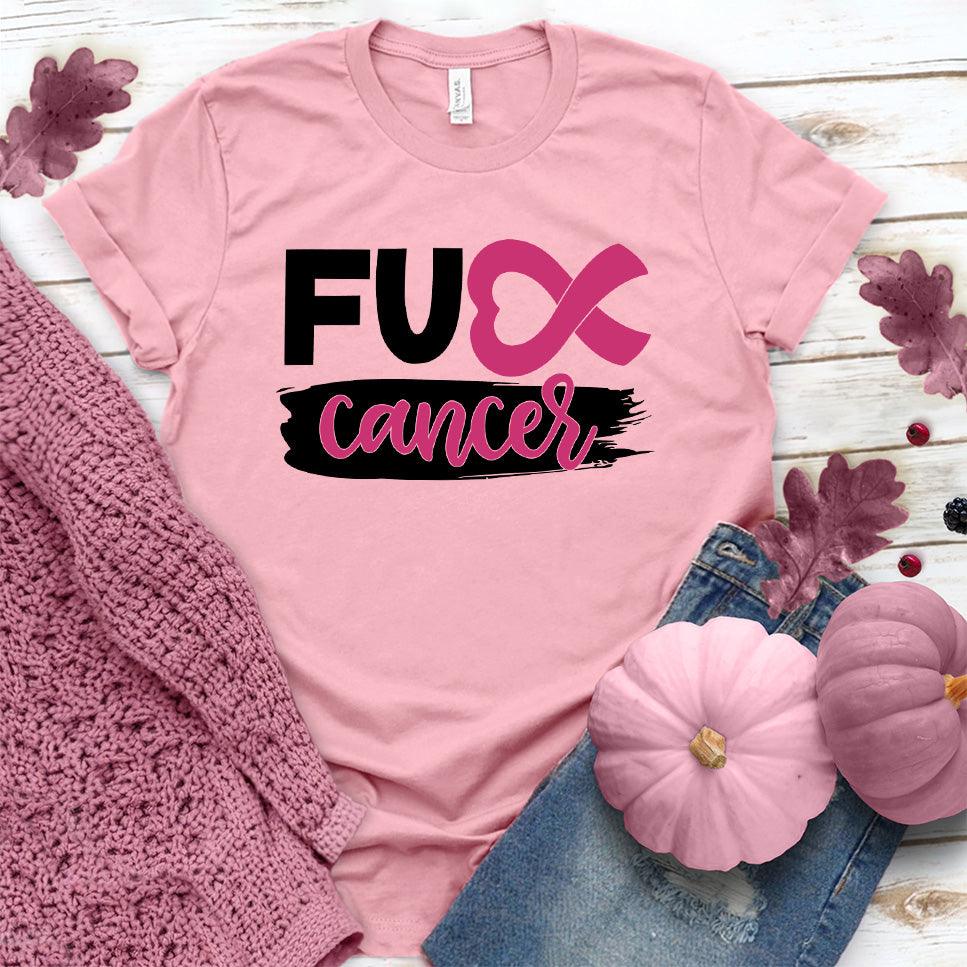 FU Cancer Ribbon Colored Edition T-Shirt - Brooke & Belle